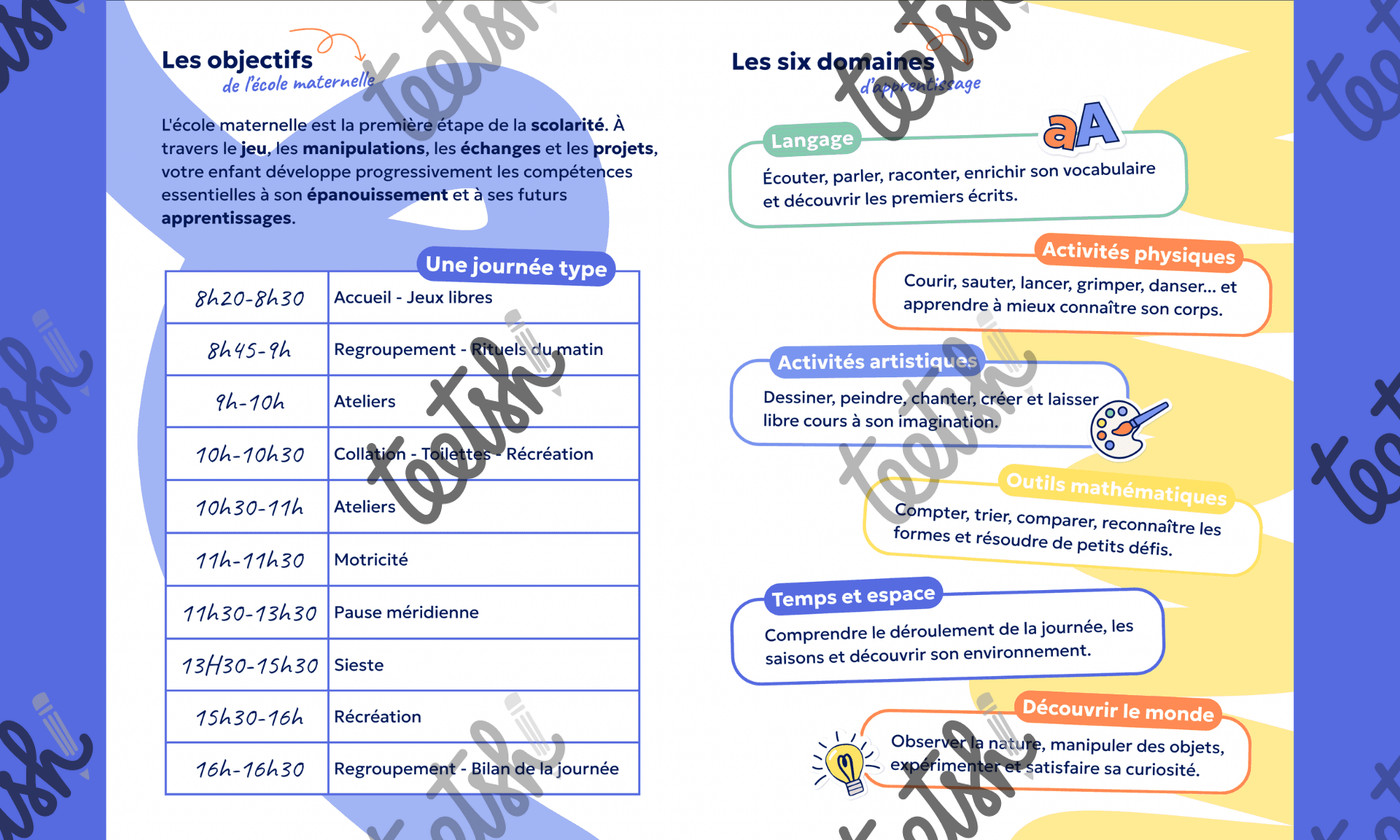 Aperçu livret accueil maternelle Teetsh