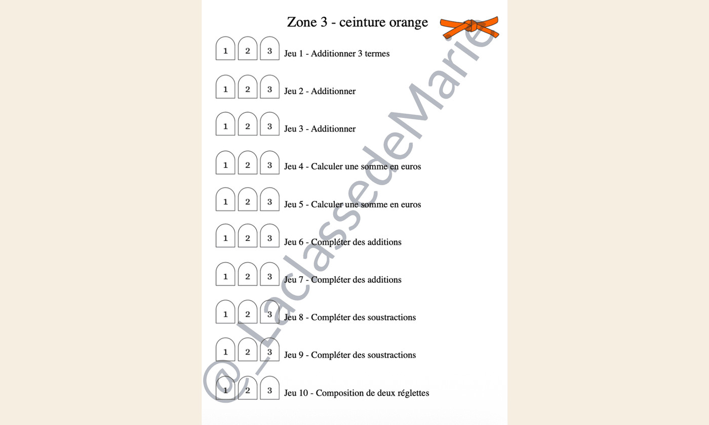 Aperçu livret ateliers maths La Classe de Marie Visuel 3
