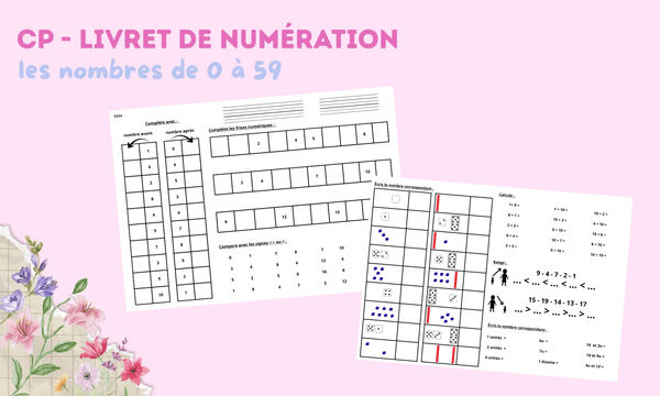 Livret numération CP Maitresse Romy Vignette 1