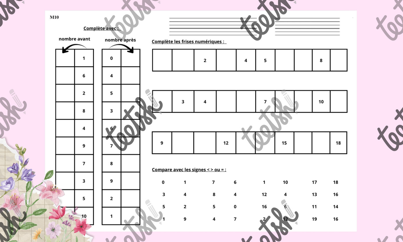 Livret numération CP Maitresse Romy Vignette 2