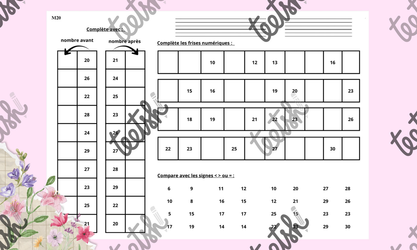 Livret numération CP Maitresse Romy Vignette 4