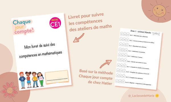 Aperçu livret ateliers maths CE1 La Classe de Marie Visuel 1