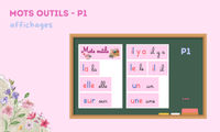 Aperçu Mots outils Affichages P1 Maitresse Romy 1