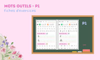 Aperçu Mots outils Fiches exercices P1 Maitresse Romy 1