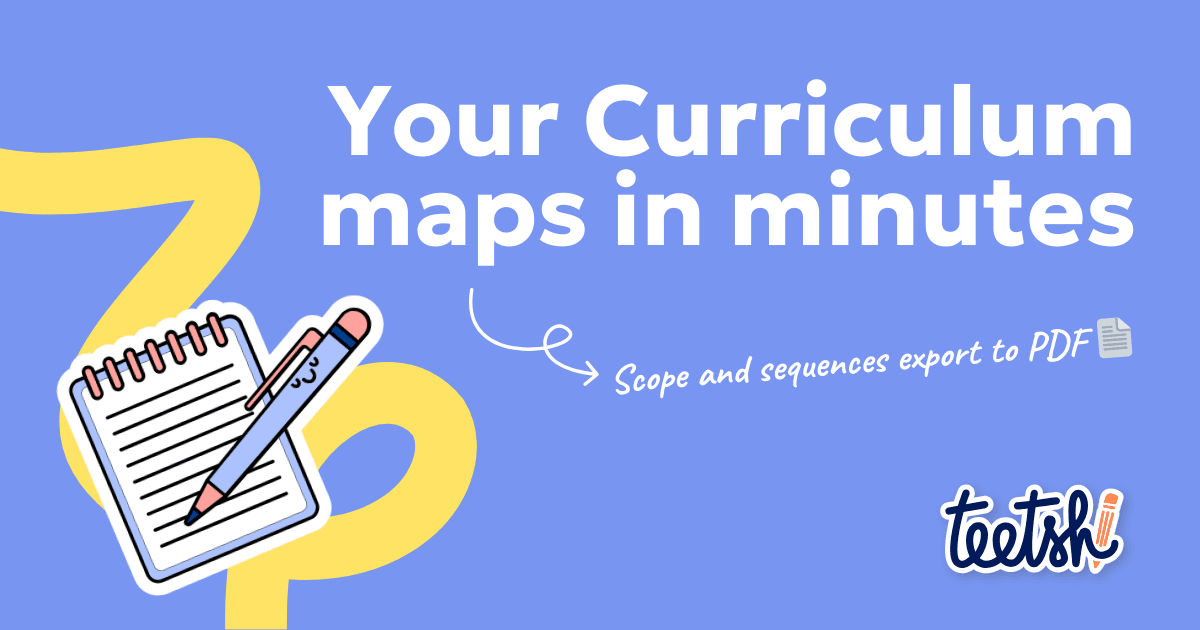 Curriculum maps, scope and sequences - Teetsh