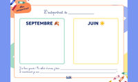 Aperçu Premier jour d'école - Maternelle - Autoportrait en miroir - Teetsh