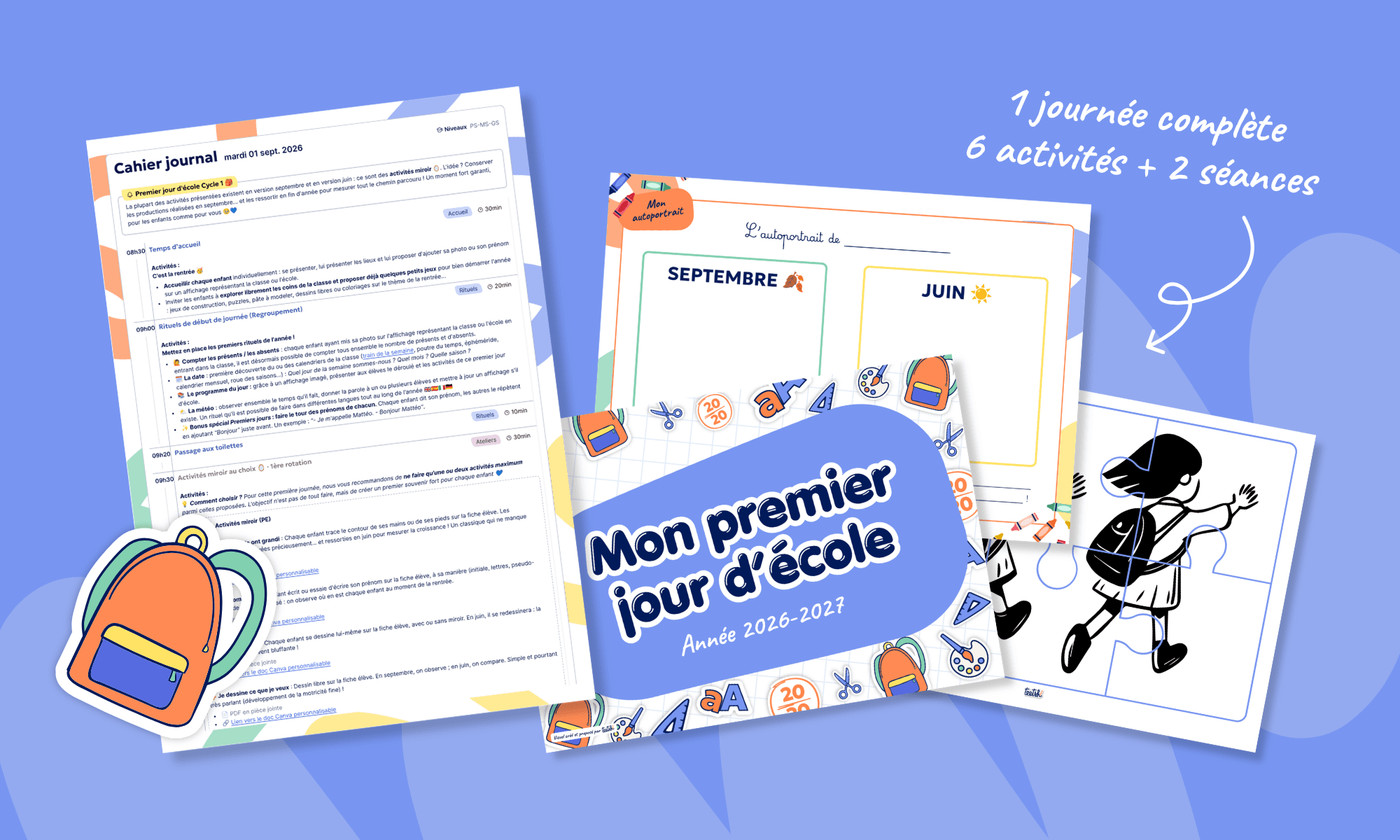 Aperçu Premier jour d'école Cycle 1 - Teetsh