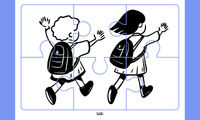 Aperçu Premier jour d'école - Maternelle - Puzzle collaboratif - Teetsh
