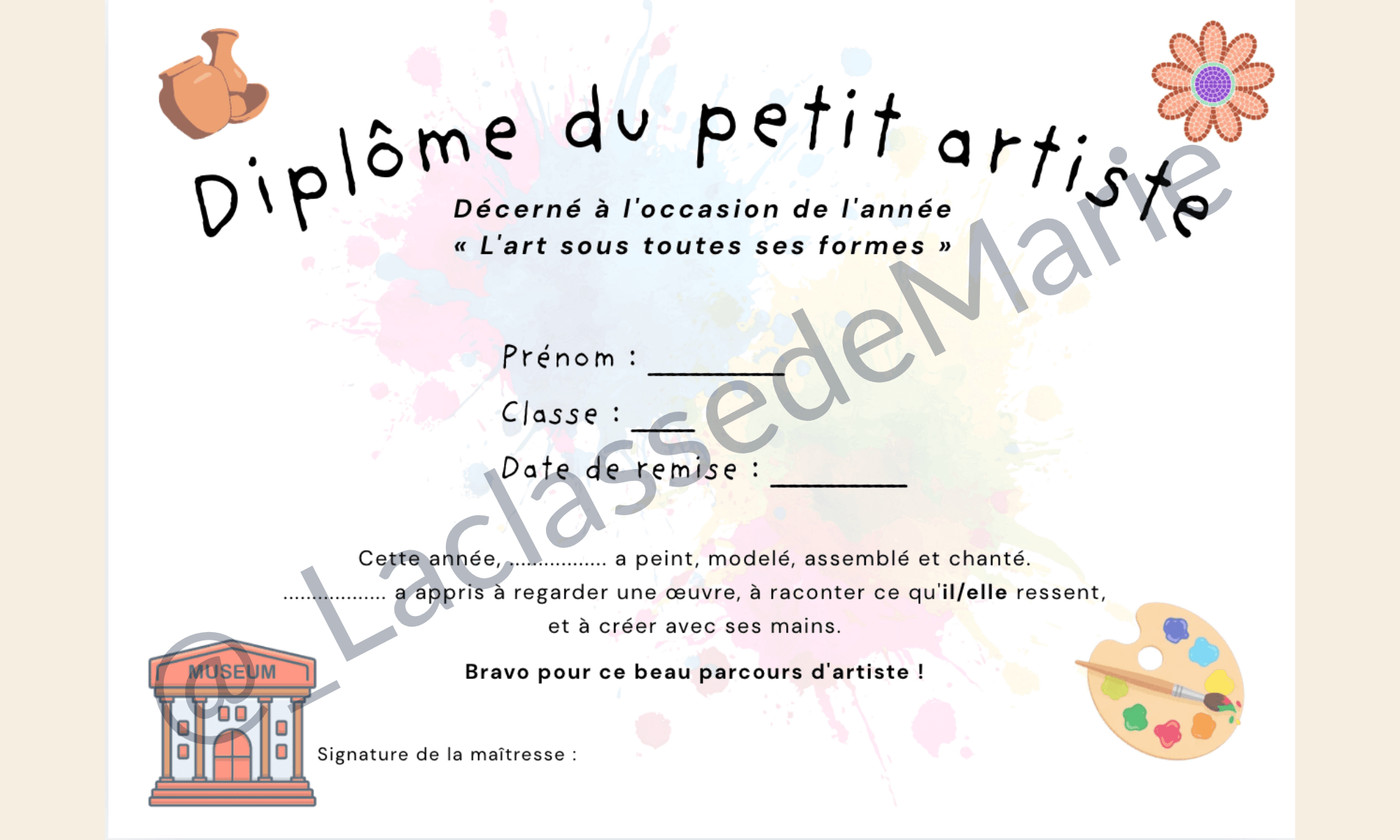 Projet art - Diplôme artiste La classe de Marie
