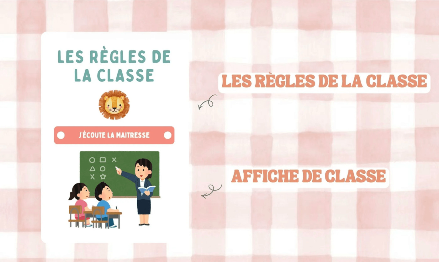 Règles de classe Maitresse Alizé