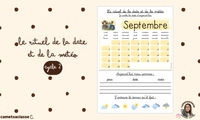 Rituel de la date et de la météo · Cametsaclasse - aperçu