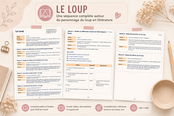 Aperçu Séquence le loup Madame Maitresse