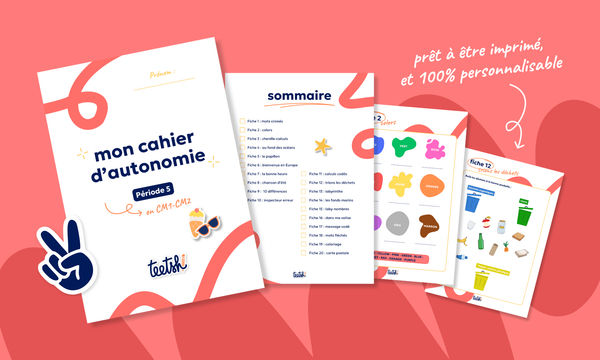 Aperçu Cahier d'autonomie Teetsh CM1 CM2 Période 5