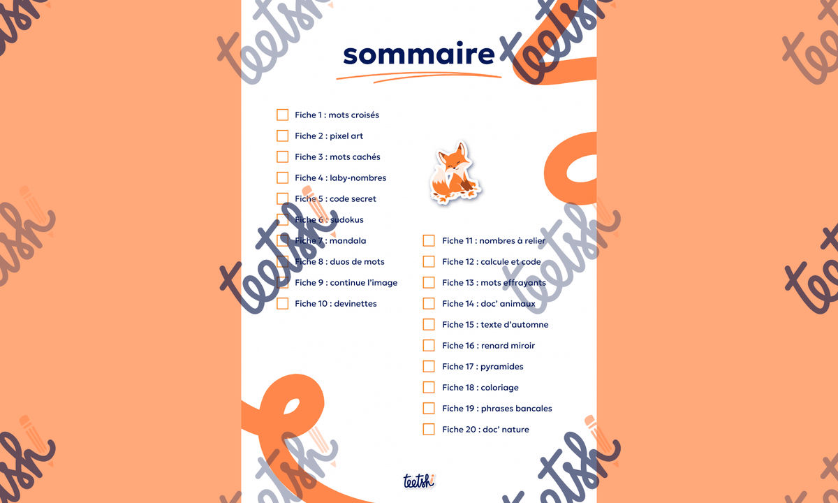 Aperçu Cahier d'autonomie Teetsh CM1 CM2 Période 1