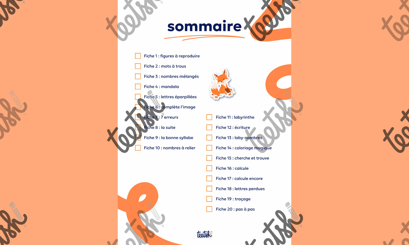 Aperçu Cahier d'autonomie Teetsh CP Période 1