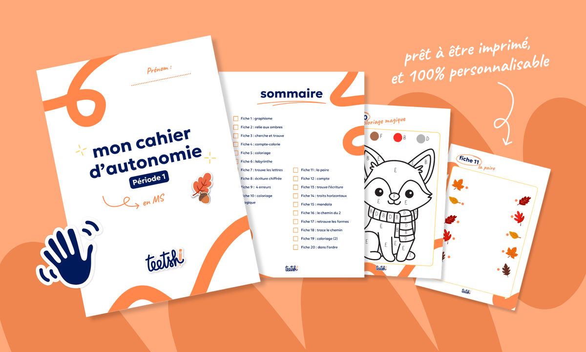 Aperçu Cahier d'autonomie Teetsh MS Période 1