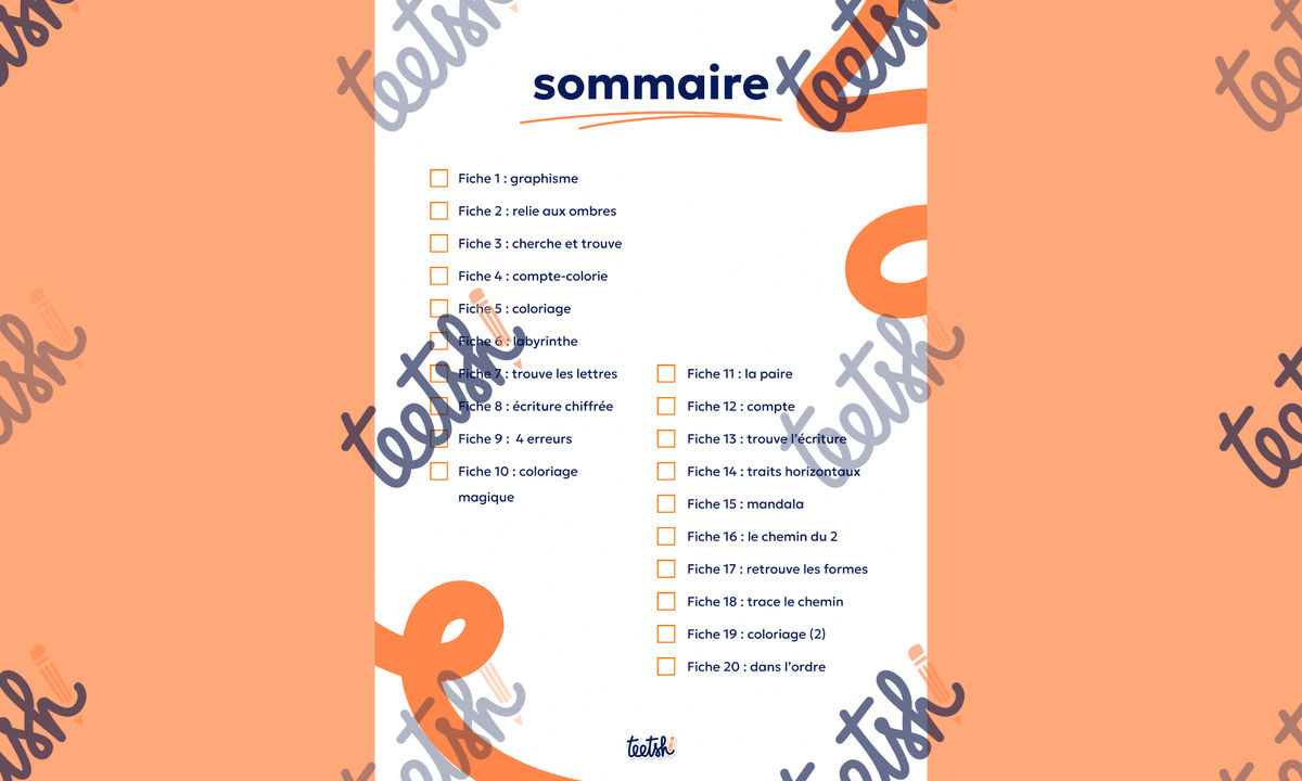 Aperçu Cahier d'autonomie Teetsh MS Période 1