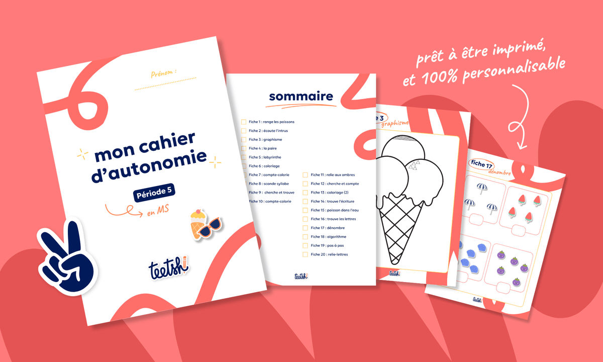 Aperçu Cahier d'autonomie Teetsh MS Période 5
