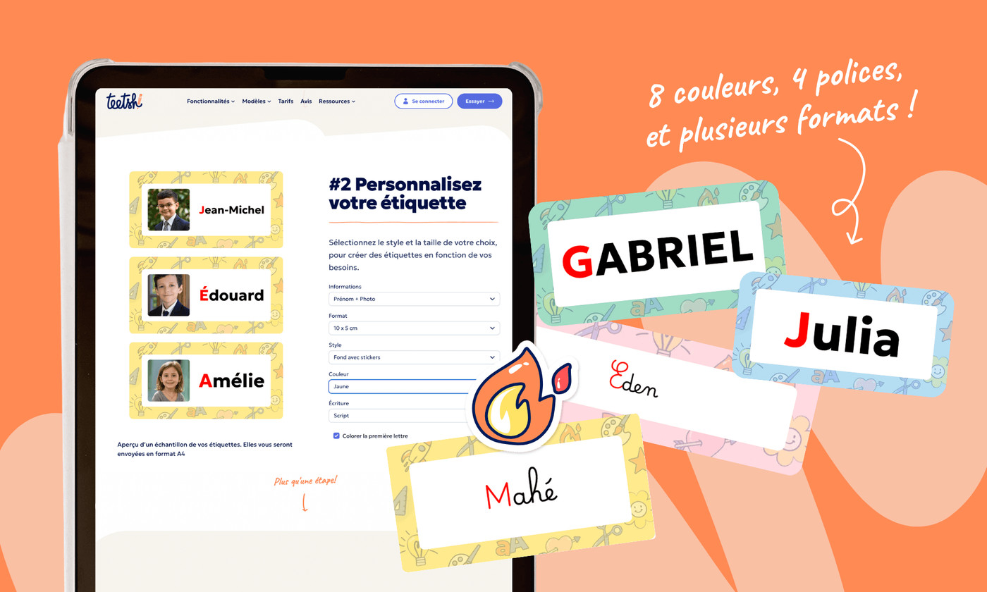 Générateur d'étiquettes élèves