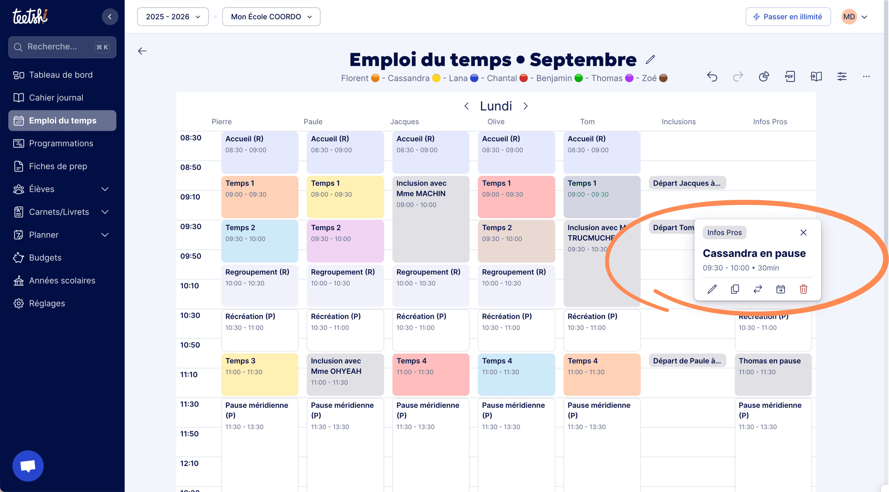 Aperçu Exemple de professionnel en pause