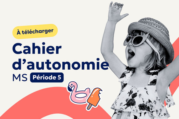 Aperçu Cahier d'autonomie MS : 20 fiches d'activités pour la période 5 à imprimer ☀️