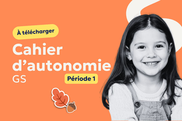 Aperçu Cahier d’autonomie GS : 20 fiches d’activités pour la période 1 à imprimer 🍂