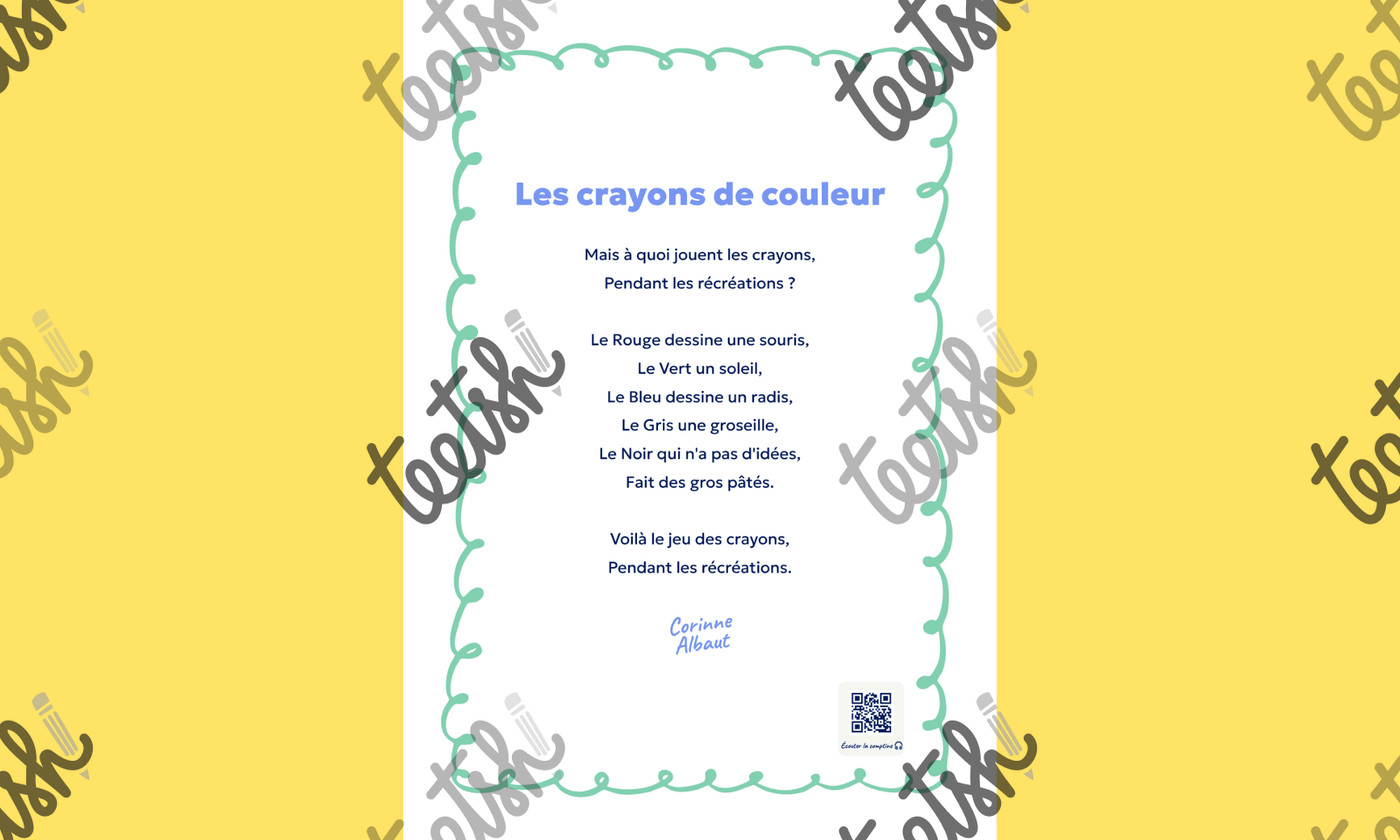 Aperçu Comptine rentrée · Cycle 1 - Fiche 1