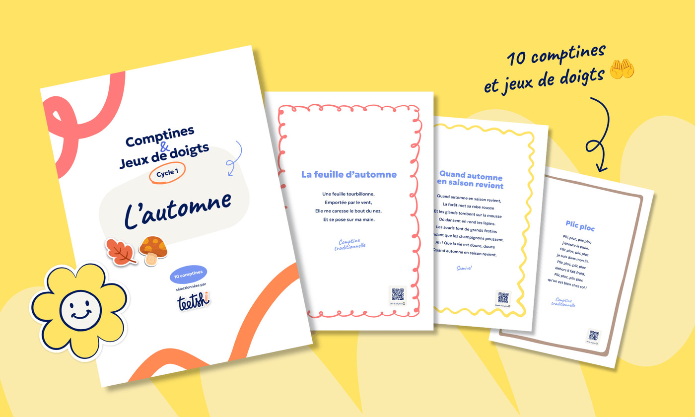 Recueil de comptines et jeux de doigts « Automne » • Cycle 1 🍂