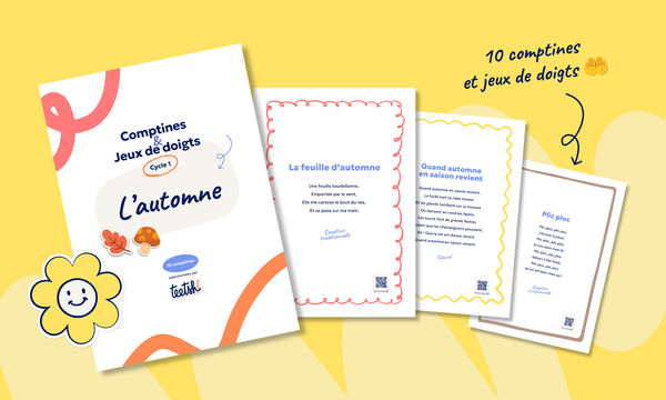 Recueil de comptines et jeux de doigts « Automne » • Cycle 1 🍂