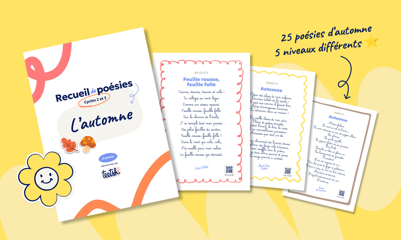 Recueil de poésies « Automne » • Cycle 2 et 3 🍂