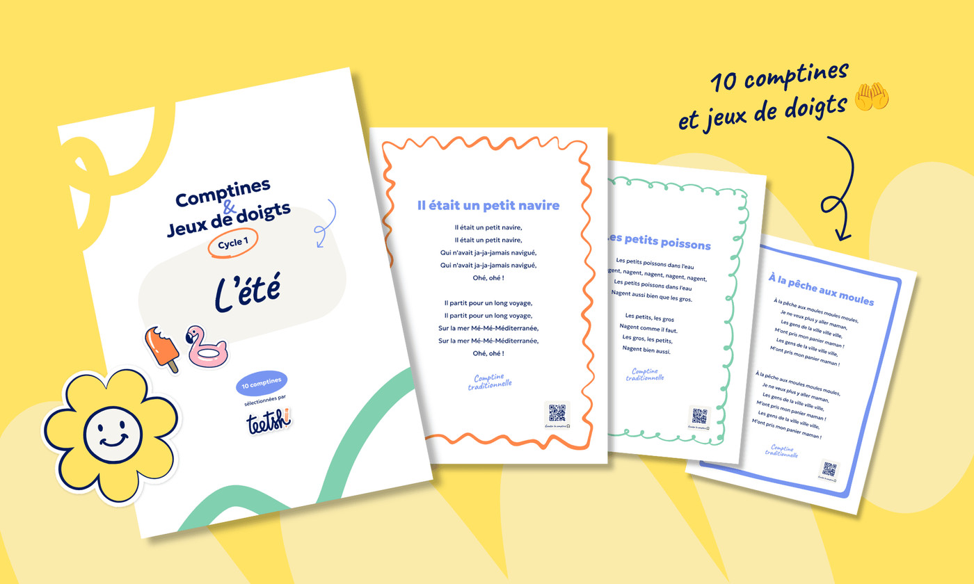 Recueil de comptines et jeux de doigts « L'été » • Cycle 1 ☀️