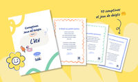 Recueil de comptines et jeux de doigts « L'été » • Cycle 1 ☀️