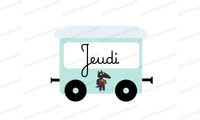 Aperçu Train des jours de la semaine Maitresse Deb Vignette 4