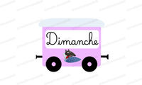Aperçu Train des jours de la semaine Maitresse Deb Vignette 5