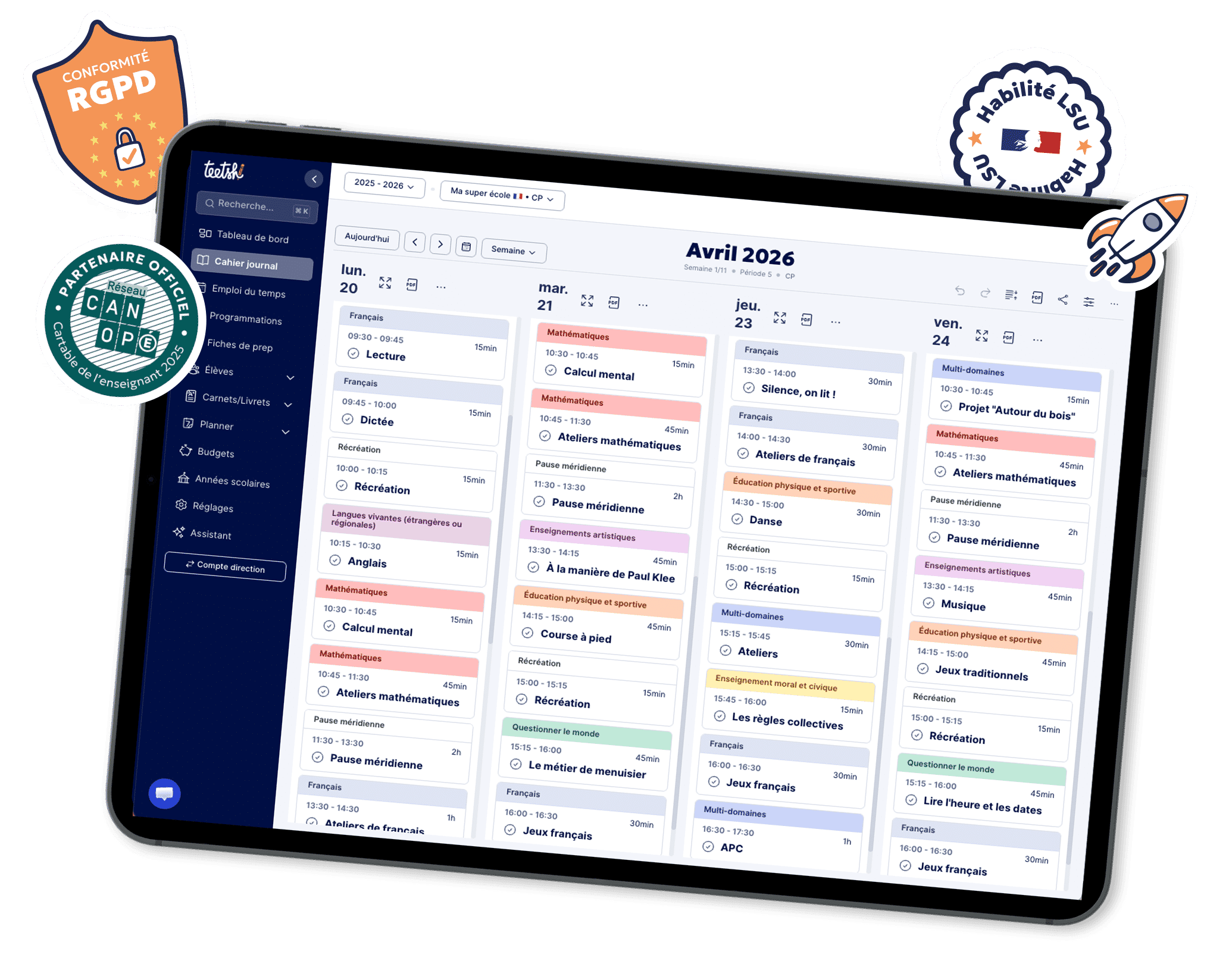 Aperçu Vue App Teetsh 2026 Stickers