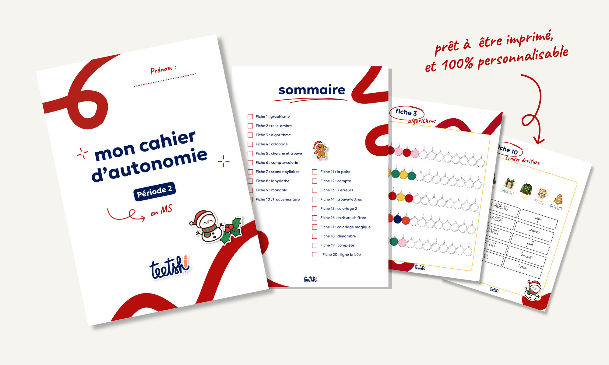 Aperçu Cahier autonomie MS période 2